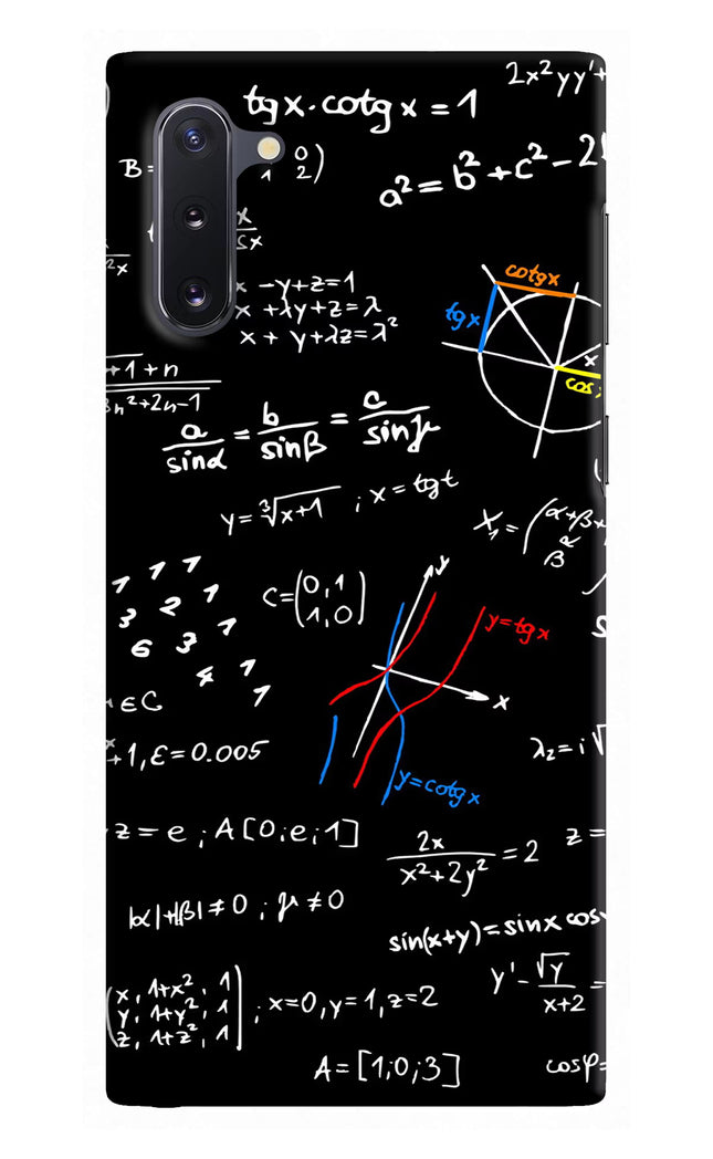 Mathematics Formula Samsung Note 10 Hard Case Back Cover by Casekaro