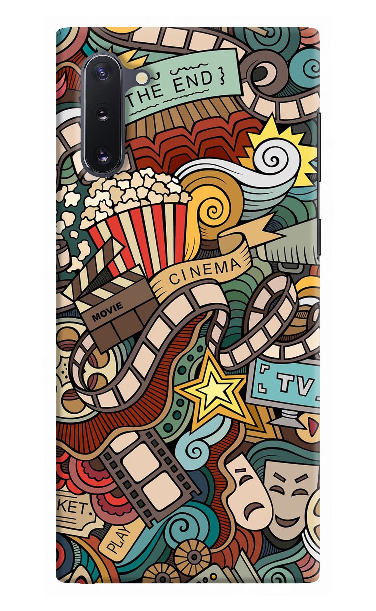 Cinema Abstract Samsung Note 10 Hard Case Back Cover by Casekaro