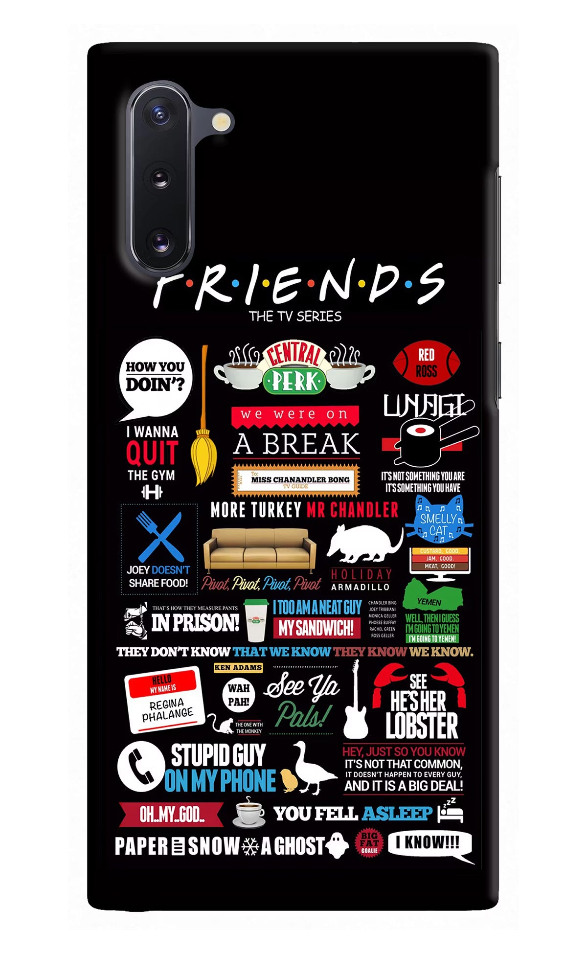 FRIENDS Samsung Note 10 Hard Case Back Cover by Casekaro