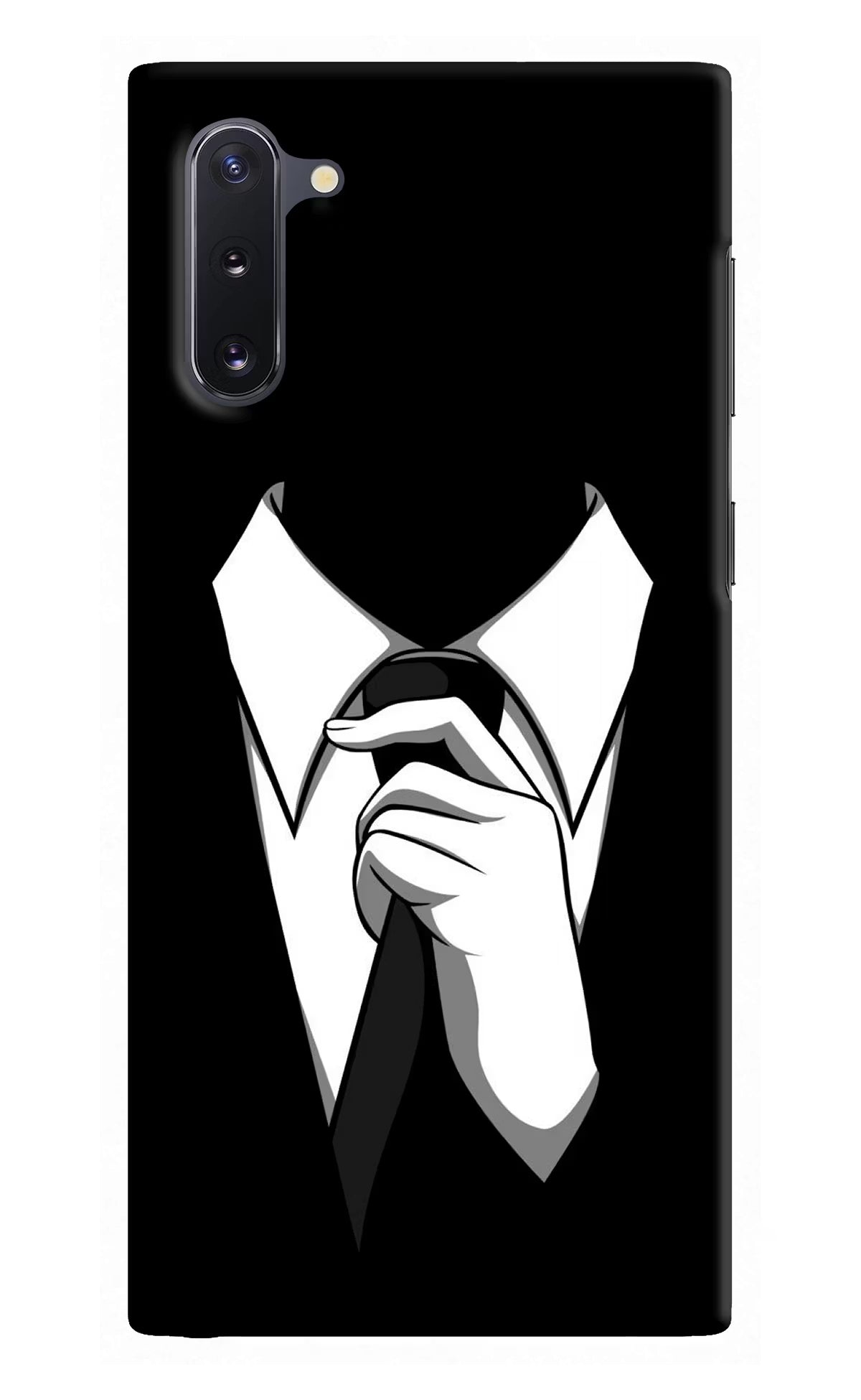 Black Tie Samsung Note 10 Hard Case Back Cover by Casekaro