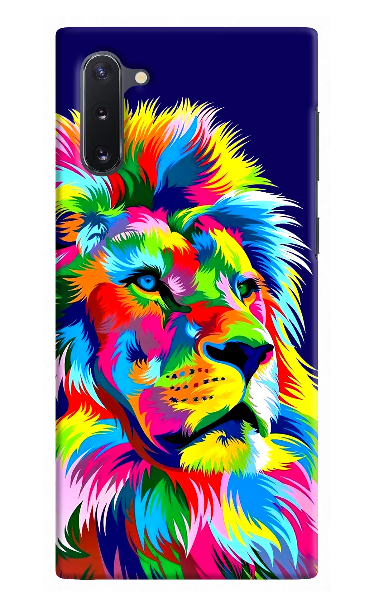 Vector Art Lion Samsung Note 10 Hard Case Back Cover by Casekaro