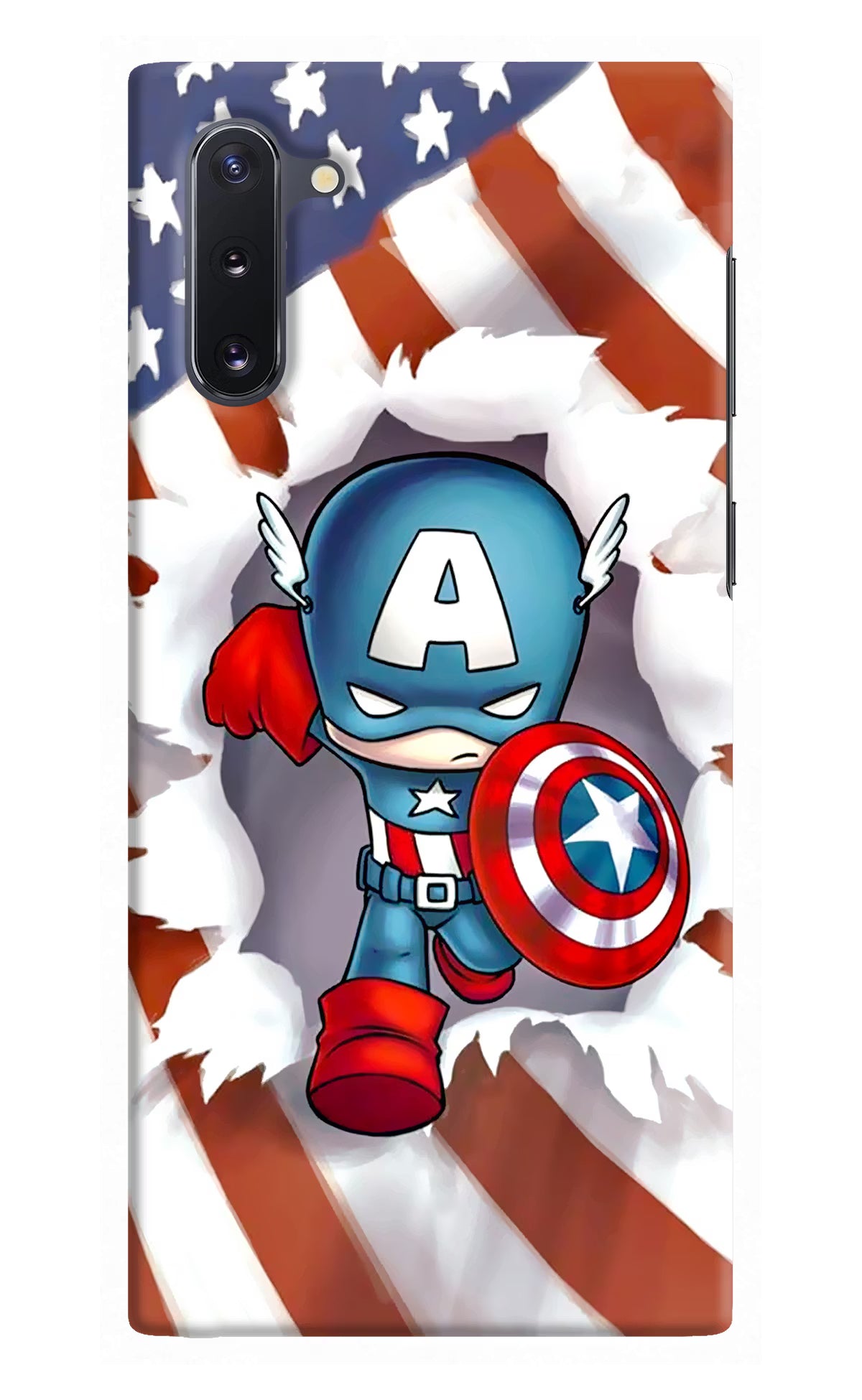 Captain America Samsung Note 10 Hard Case Back Cover by Casekaro