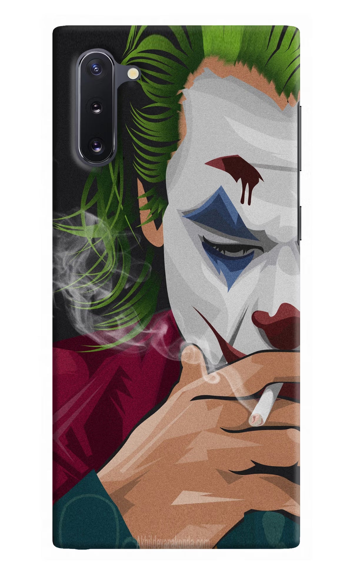Joker Smoking Samsung Note 10 Hard Case Back Cover by Casekaro