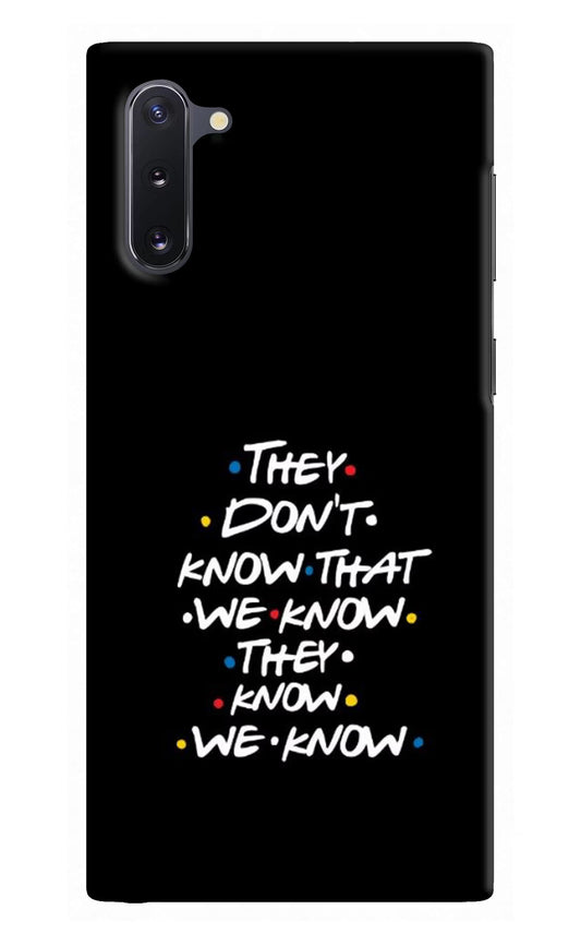 FRIENDS Dialogue Samsung Note 10 Hard Case Back Cover by Casekaro