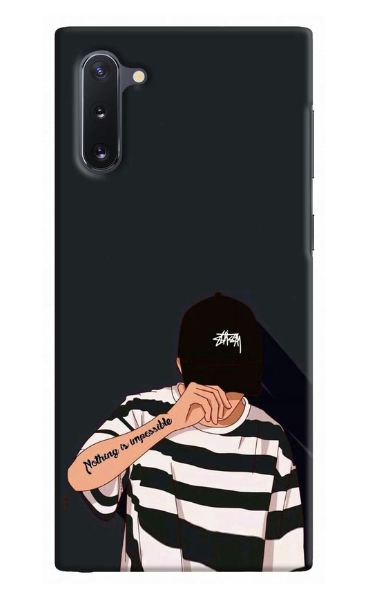 Aesthetic Boy Samsung Note 10 Hard Case Back Cover by Casekaro