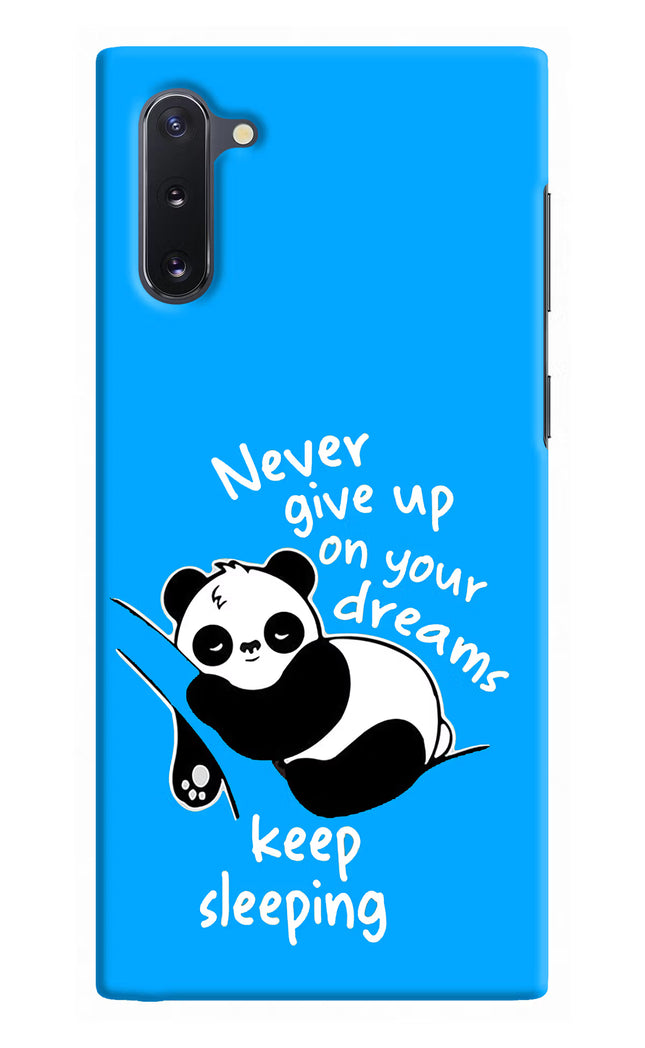 Keep Sleeping Samsung Note 10 Hard Case Back Cover by Casekaro