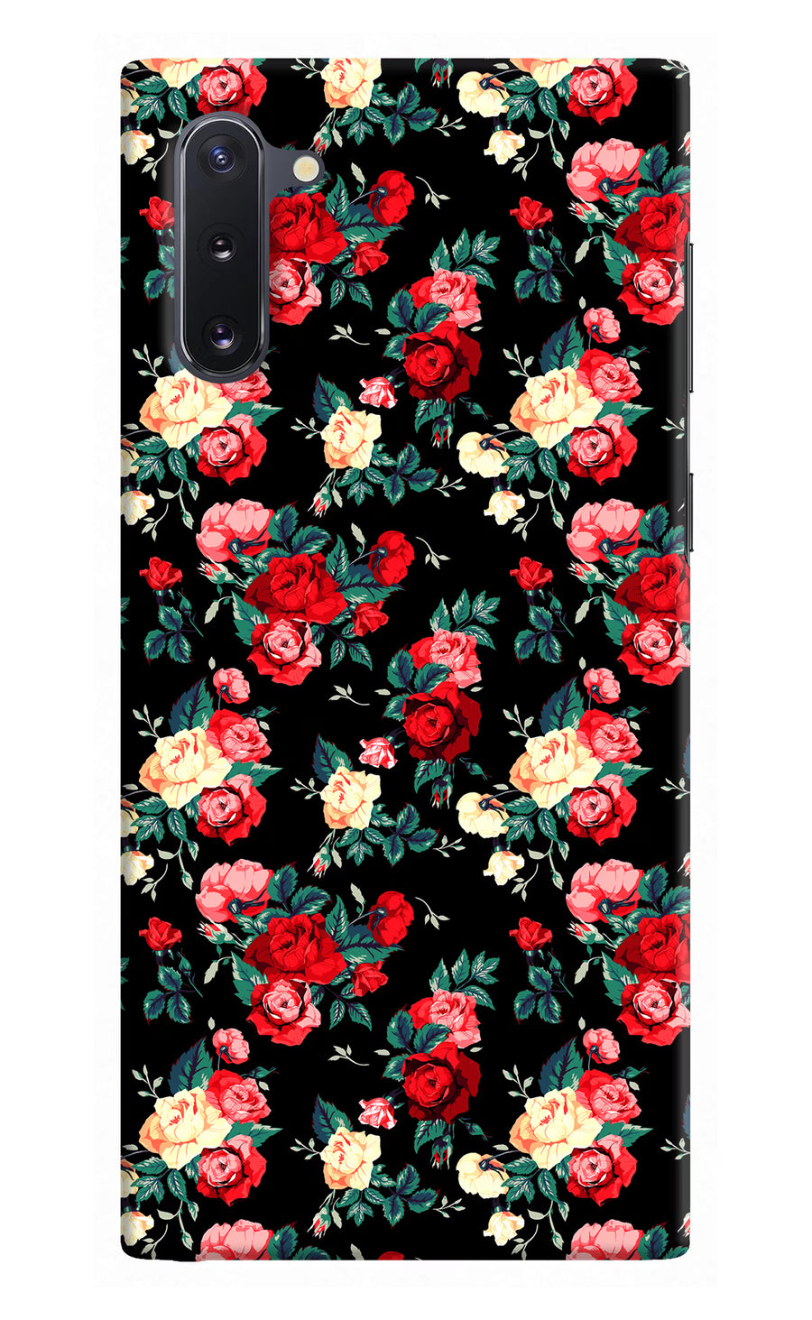 Rose Pattern Samsung Note 10 Back Cover, Hard case
