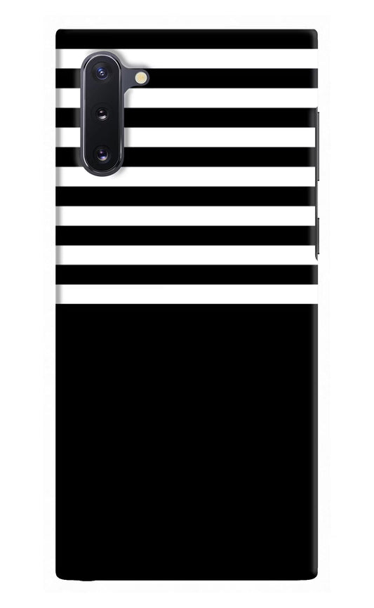 Black and White Print Samsung Note 10 Hard Case Back Cover by Casekaro