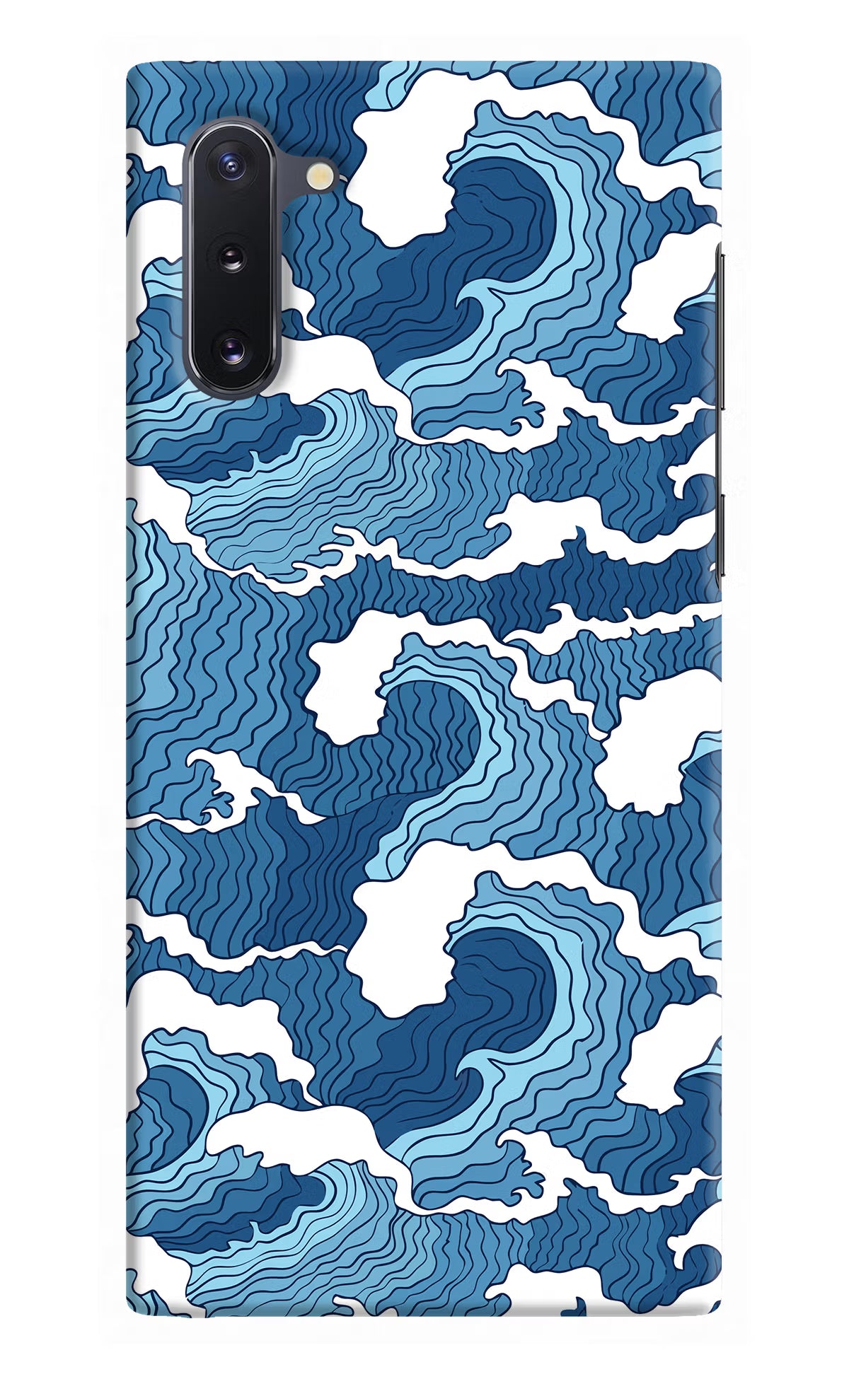 Blue Waves Samsung Note 10 Hard Case Back Cover by Casekaro