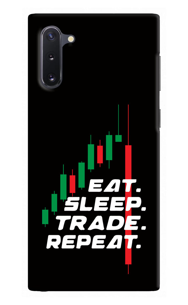 Eat Sleep Trade Repeat Samsung Note 10 Hard Case Back Cover by Casekaro