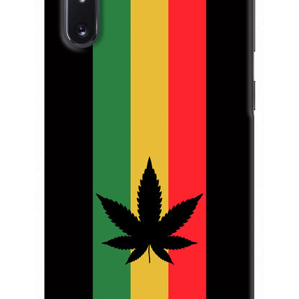 Weed Flag Samsung Note 10 Hard Case Back Cover by Casekaro
