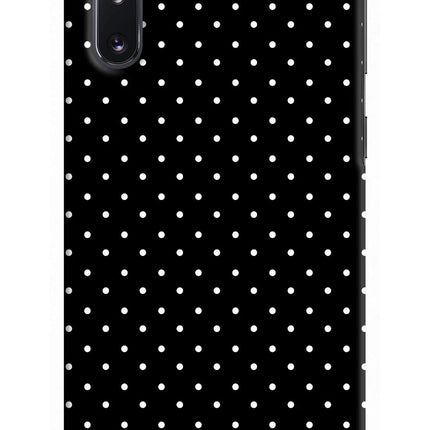 White Dots Samsung Note 10 Hard Case Back Cover by Casekaro