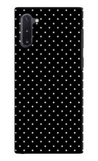 White Dots Samsung Note 10 Hard Case Back Cover by Casekaro