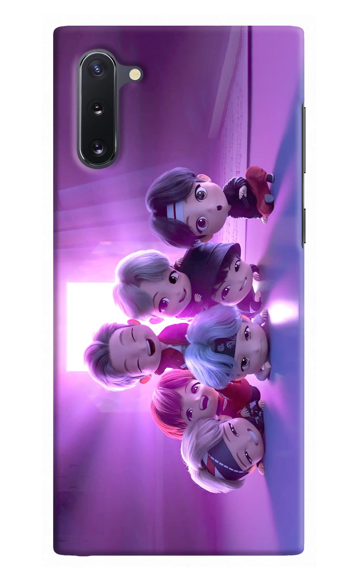 BTS Chibi Samsung Note 10 Hard Case Back Cover by Casekaro
