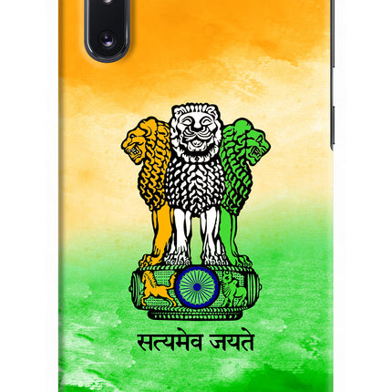 Satyamev Jayate Flag Samsung Note 10 Hard Case Back Cover by Casekaro