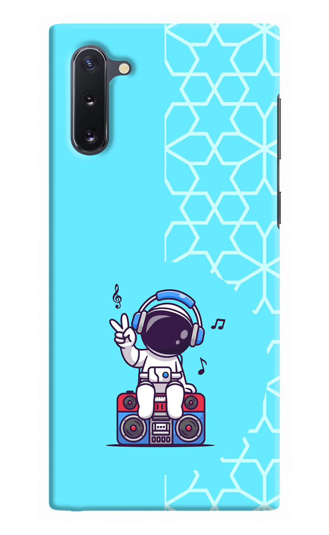 Cute Astronaut Chilling Samsung Note 10 Hard Case Back Cover by Casekaro