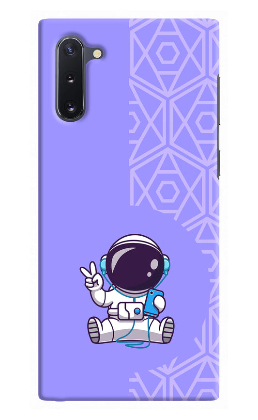 Cute Astronaut Chilling Samsung Note 10 Hard Case Back Cover by Casekaro