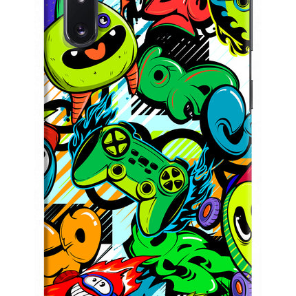 Game Doodle Samsung Note 10 Hard Case Back Cover by Casekaro