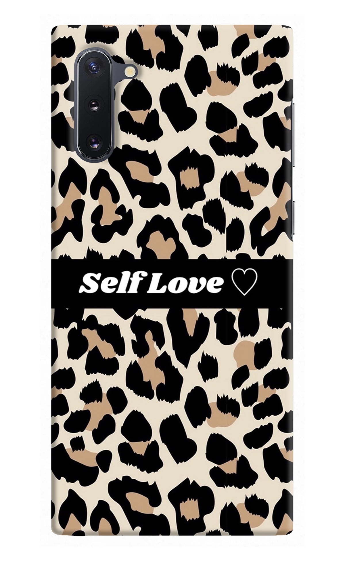 Leopard Print Self Love Samsung Note 10 Back Cover