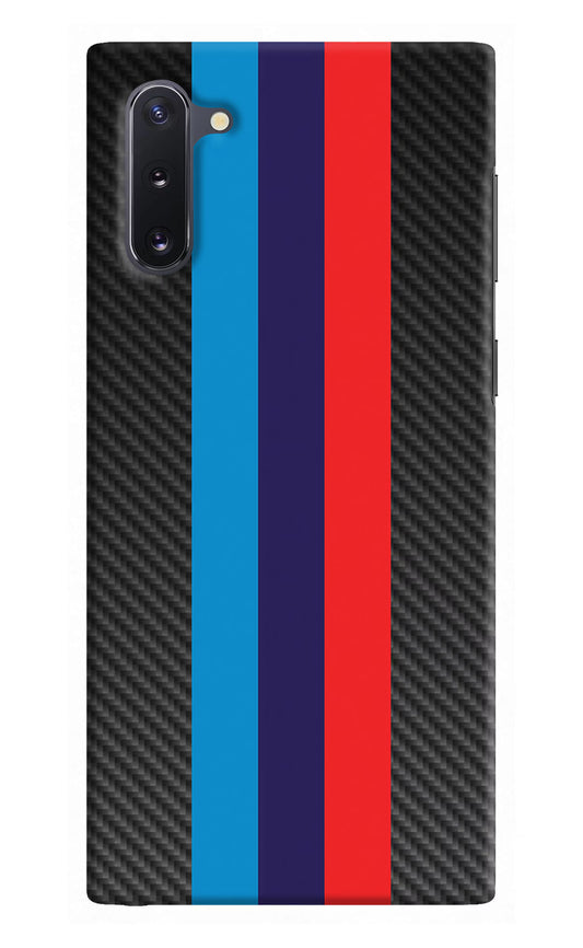 BMW Stripes Pattern Samsung Note 10 Hard Case Back Cover by Casekaro
