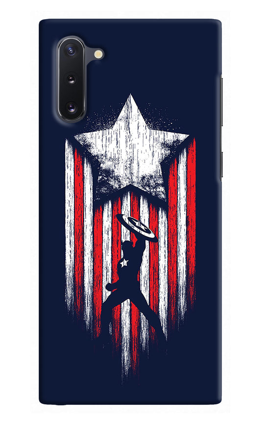 Captain America Marvel Art Samsung Note 10 Back Cover