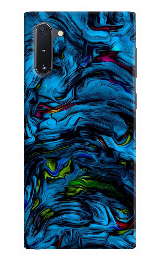 Dark Blue Abstract Samsung Note 10 Back Cover