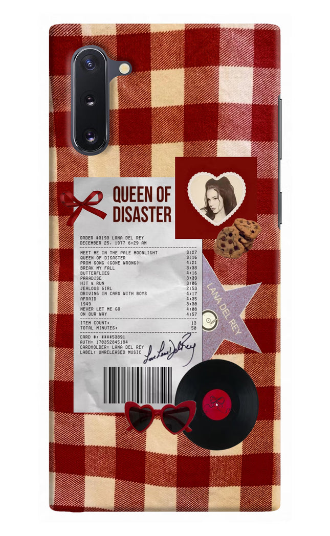 Queen of Disaster Samsung Note 10 Hard Case Back Cover by Casekaro