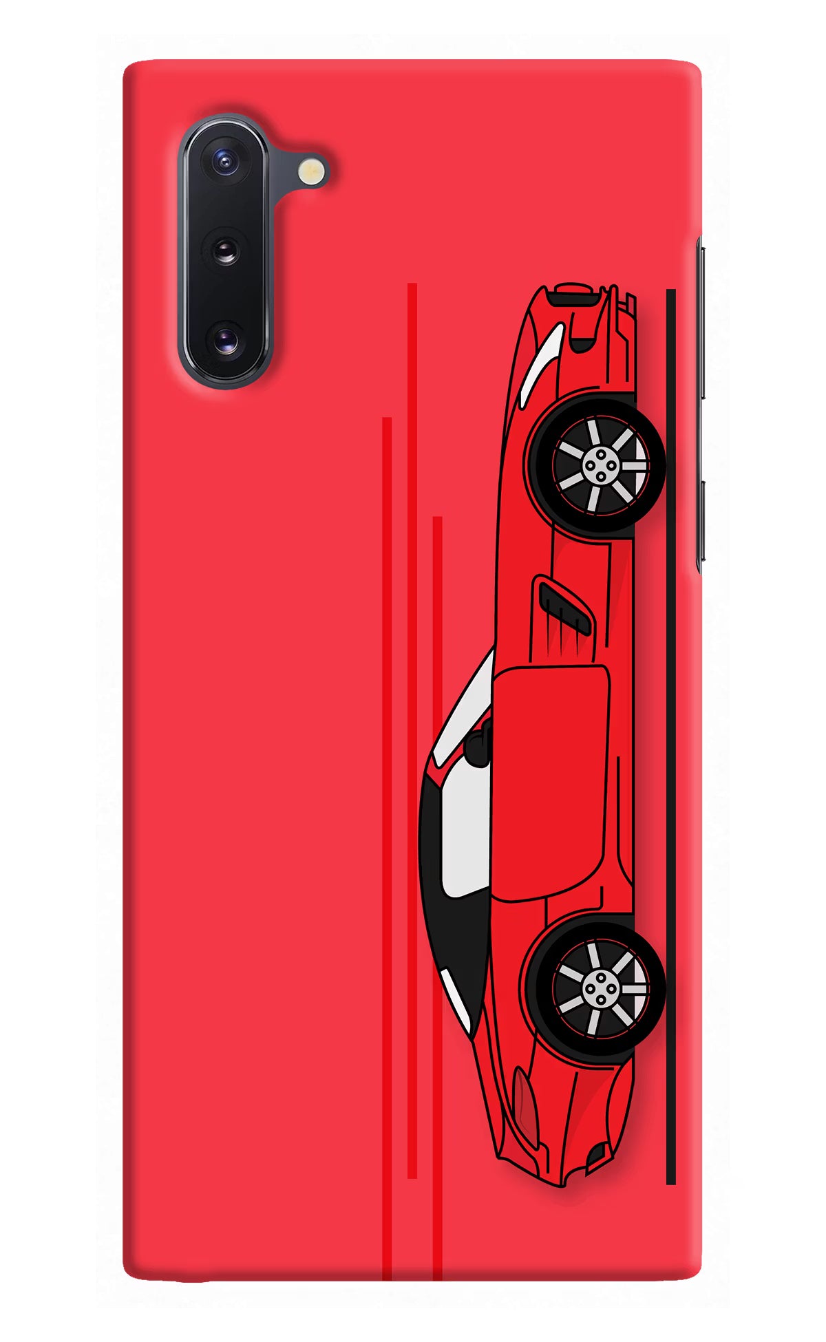 Red Velocity Samsung Note 10 Hard Case Back Cover by Casekaro
