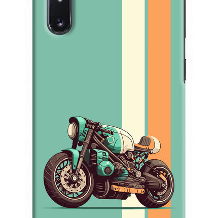 Striped Moto Drift Samsung Note 10 Hard Case Back Cover by Casekaro