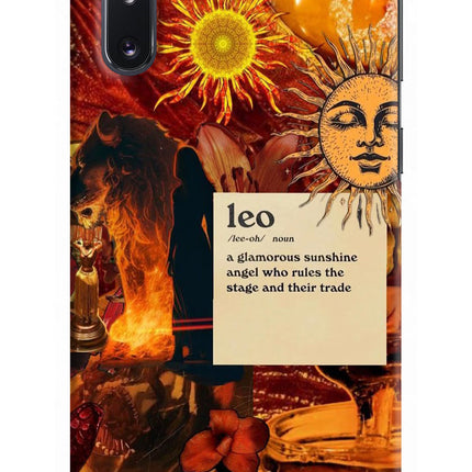 Leo Zodiac Samsung Note 10 Hard Case Back Cover by Casekaro