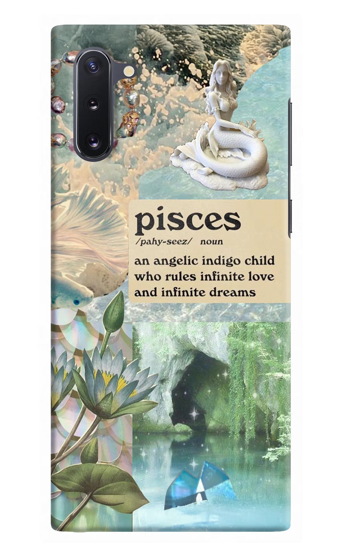 Pisces Zodiac Samsung Note 10 Hard Case Back Cover by Casekaro
