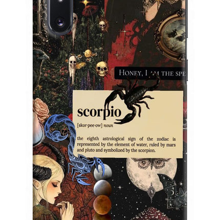 Scorpio Zodiac Samsung Note 10 Hard Case Back Cover by Casekaro
