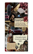Taurus Zodiac Samsung Note 10 Hard Case Back Cover by Casekaro