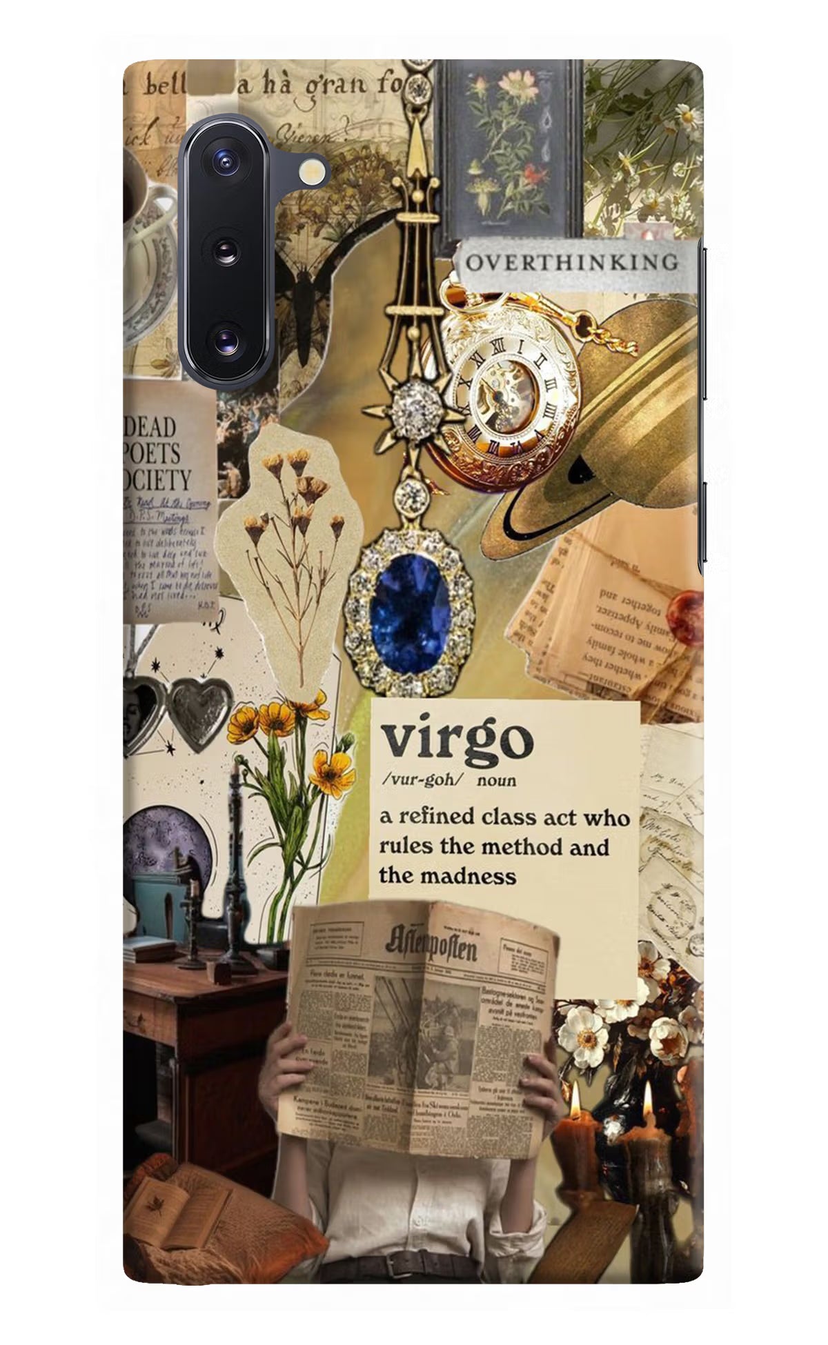 Virgo Zodiac Samsung Note 10 Hard Case Back Cover by Casekaro