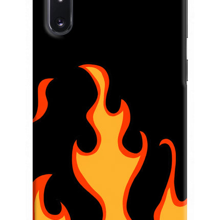 Fired Up – Black Samsung Note 10 Hard Case Back Cover by Casekaro