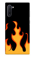 Fired Up – Black Samsung Note 10 Hard Case Back Cover by Casekaro