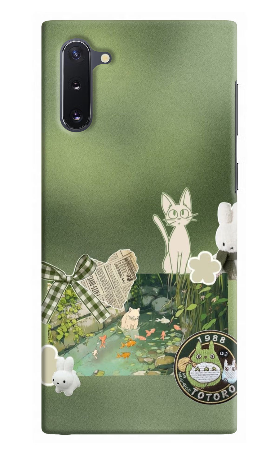 Aesthetic anime Samsung Note 10 Back Cover, Hard case
