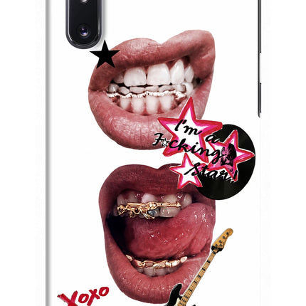 Rockstar Samsung Note 10 Hard Case Back Cover by Casekaro