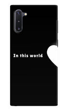 This World Samsung Note 10 Hard Case Back Cover by Casekaro
