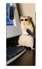 Hacker Hamster Samsung Note 10 Hard Case Back Cover by Casekaro
