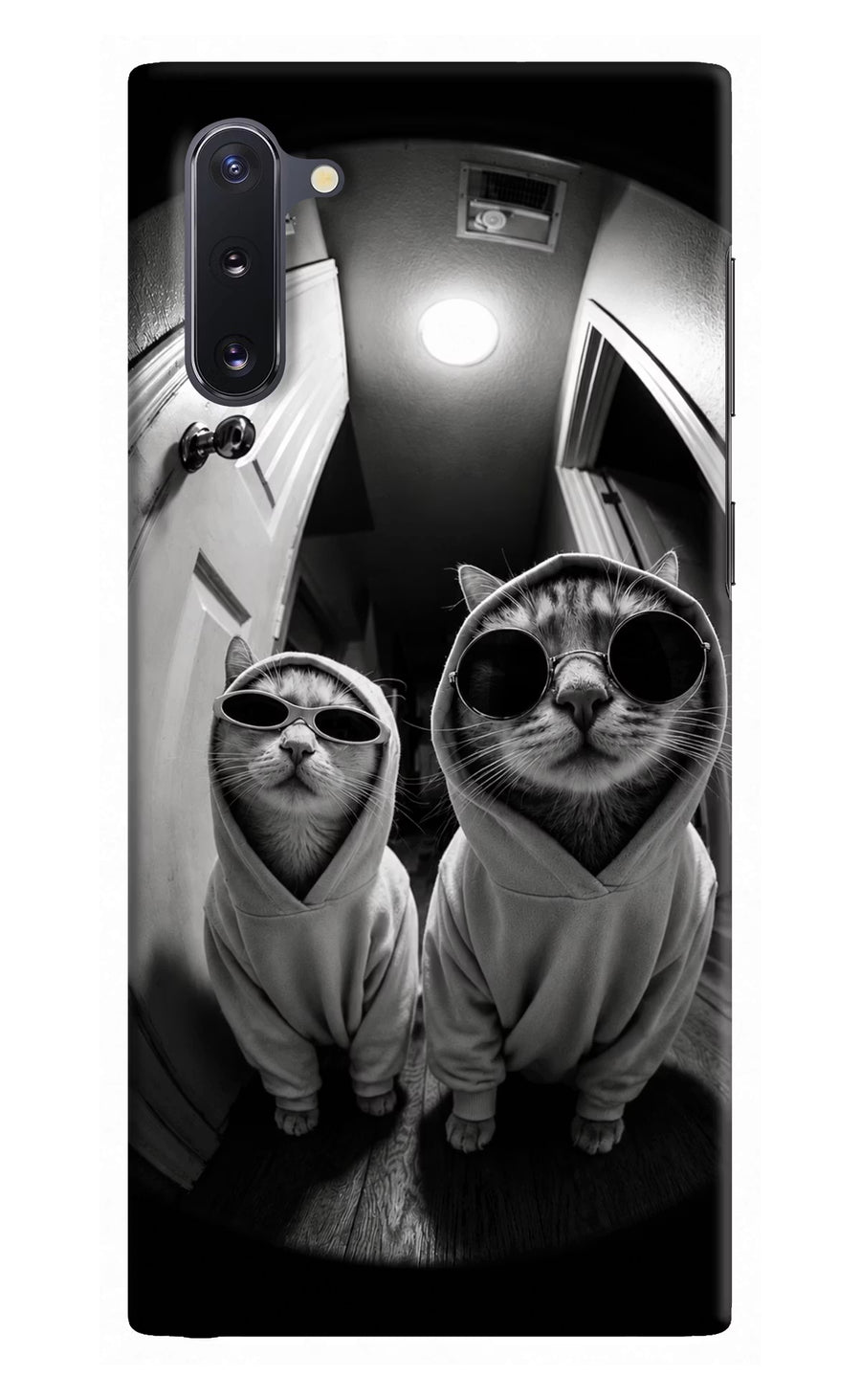 Hood Cats Samsung Note 10 Back Cover, Hard case