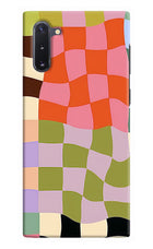 Wavy Grid Samsung Note 10 Back Cover