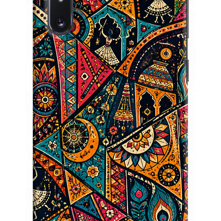 Folk Print Samsung Note 10 Back Cover