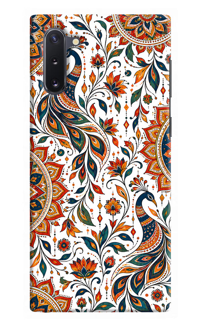 White Mayura Samsung Note 10 Hard Case Back Cover by Casekaro