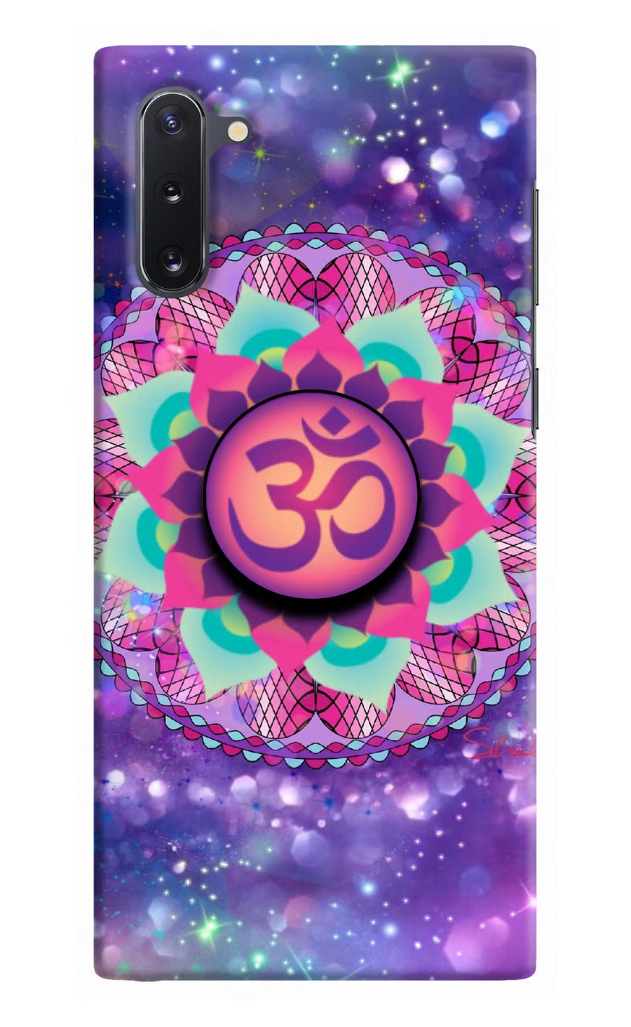 Om Purple Samsung Note 10 Pop Case, Hard case