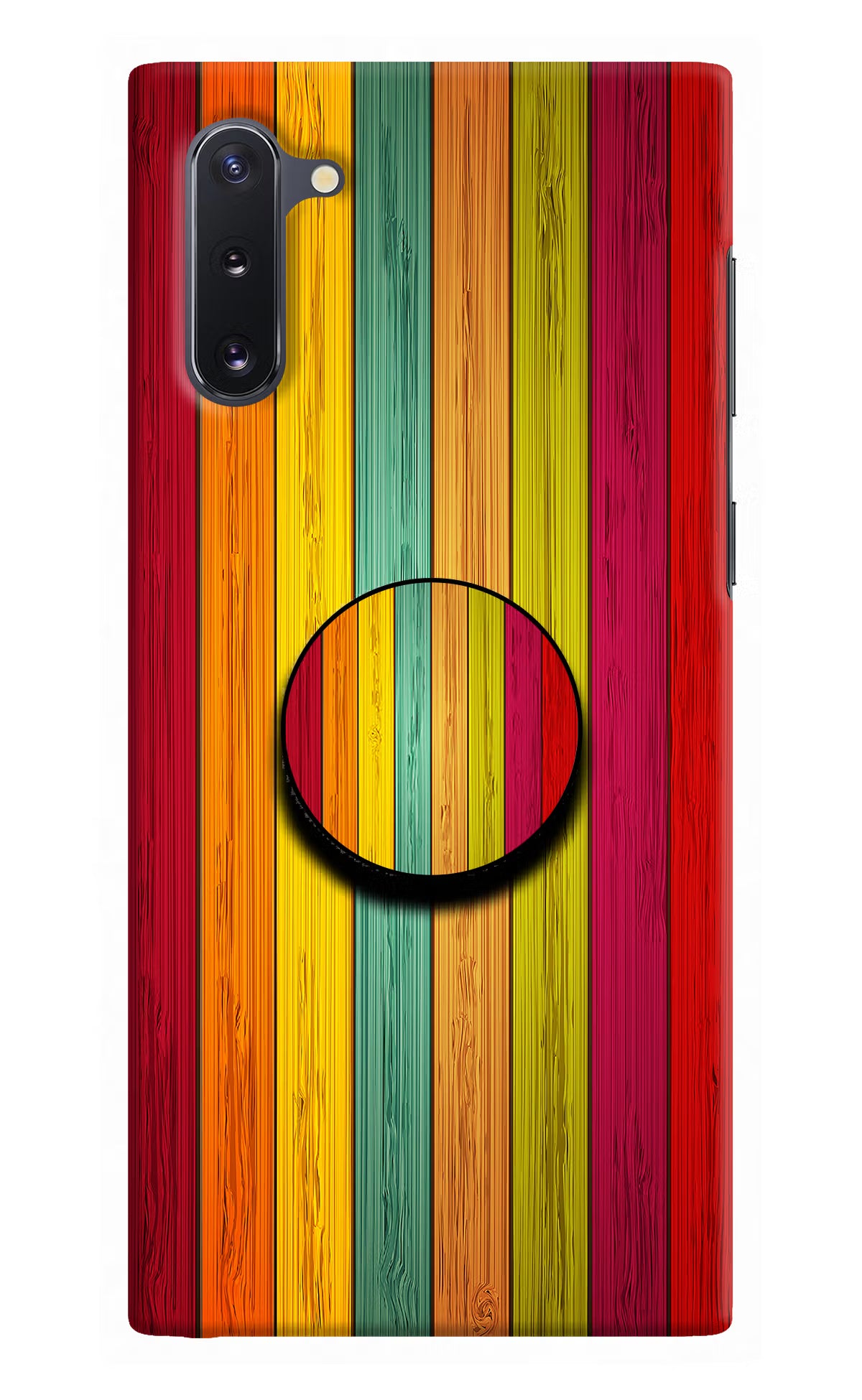 Multicolor Wooden Samsung Note 10 Pop Case by Casekaro