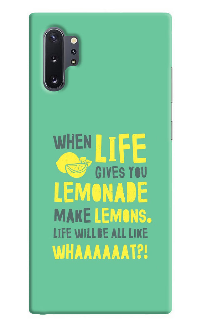 Quote Samsung Note 10 Plus Hard Case Back Cover by Casekaro