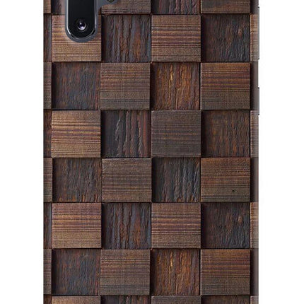 Wooden Cube Design Samsung Note 10 Plus Hard Case Back Cover by Casekaro