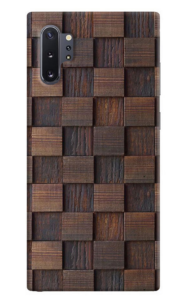 Wooden Cube Design Samsung Note 10 Plus Hard Case Back Cover by Casekaro