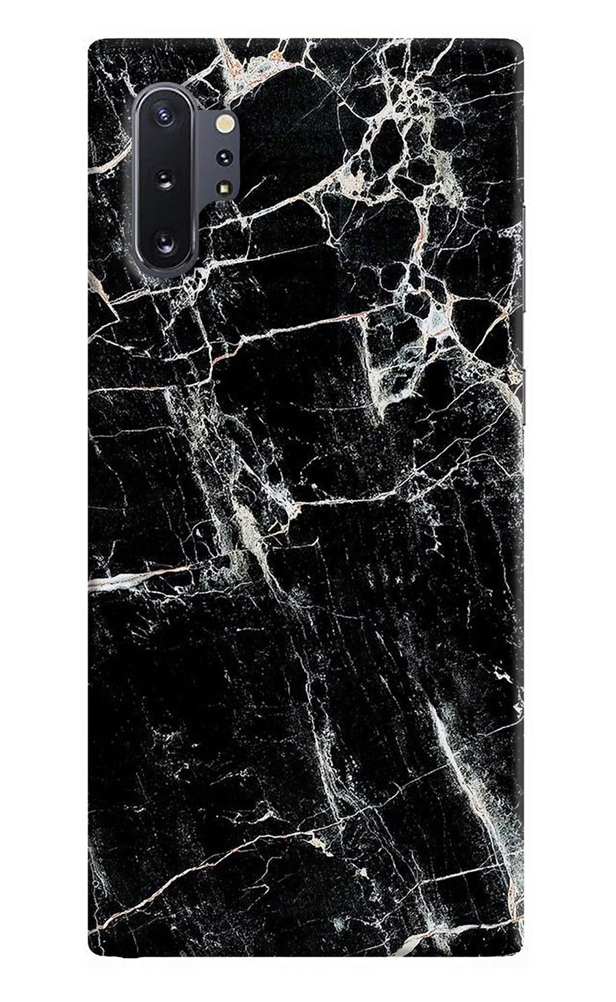 Black Marble Texture Samsung Note 10 Plus Back Cover, Hard case